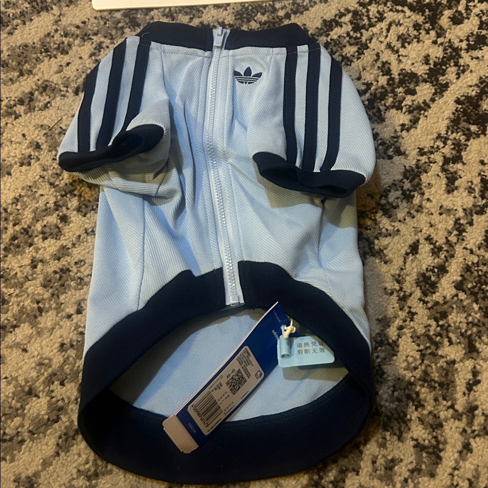 Adidas Originals Pet Tracksuit Zip-Up Jacket Dogs Cats Collection HZ6662 size M - Picture 3 of 6